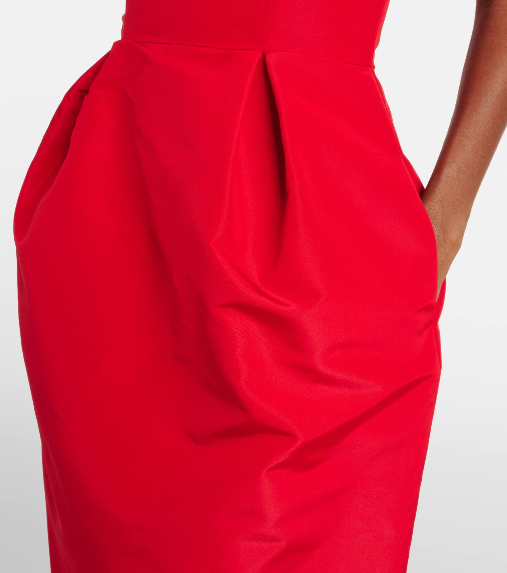 Off-shoulder silk maxi dress - 5