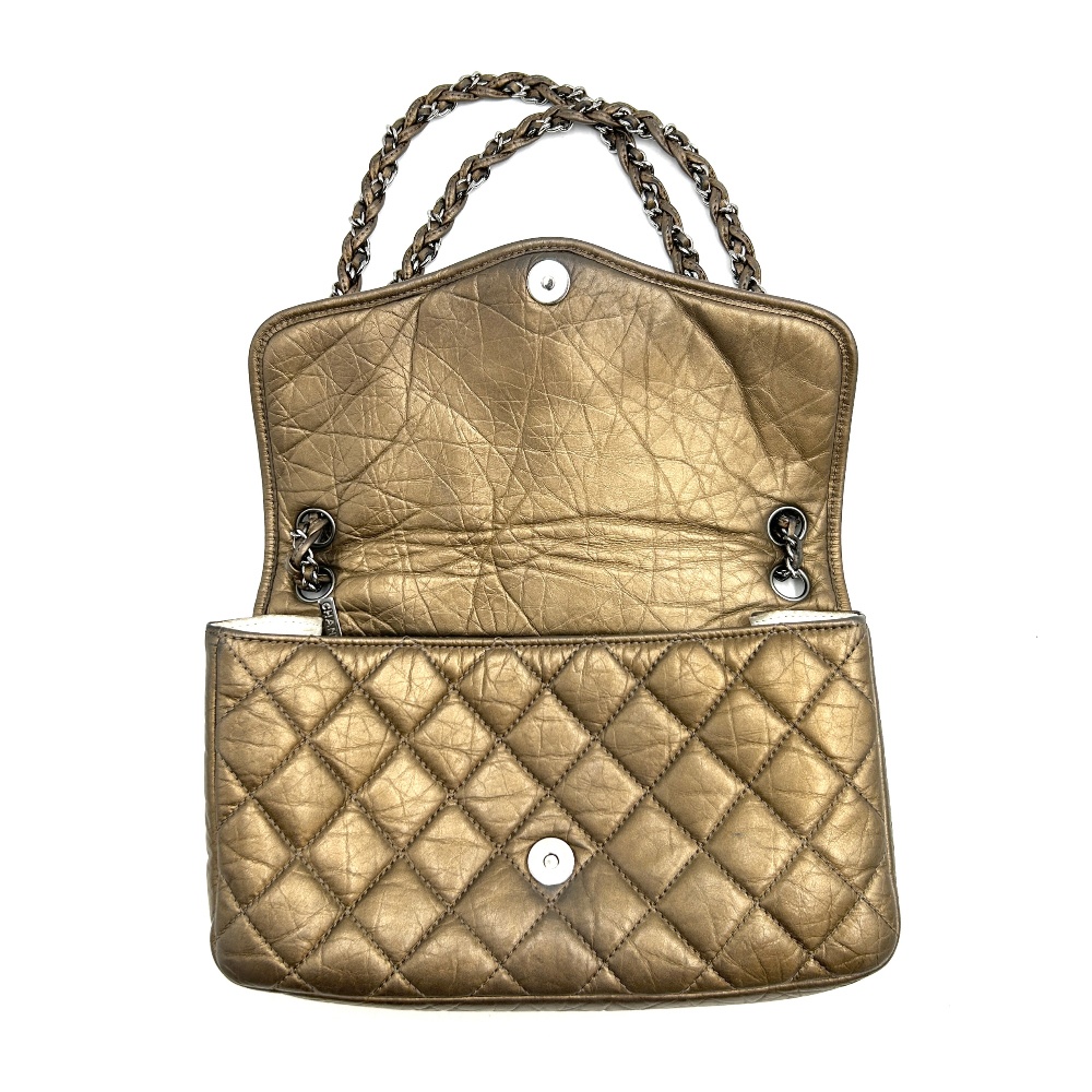Chanel No.10 Gold Flap Chain Shoulder Bag - 12