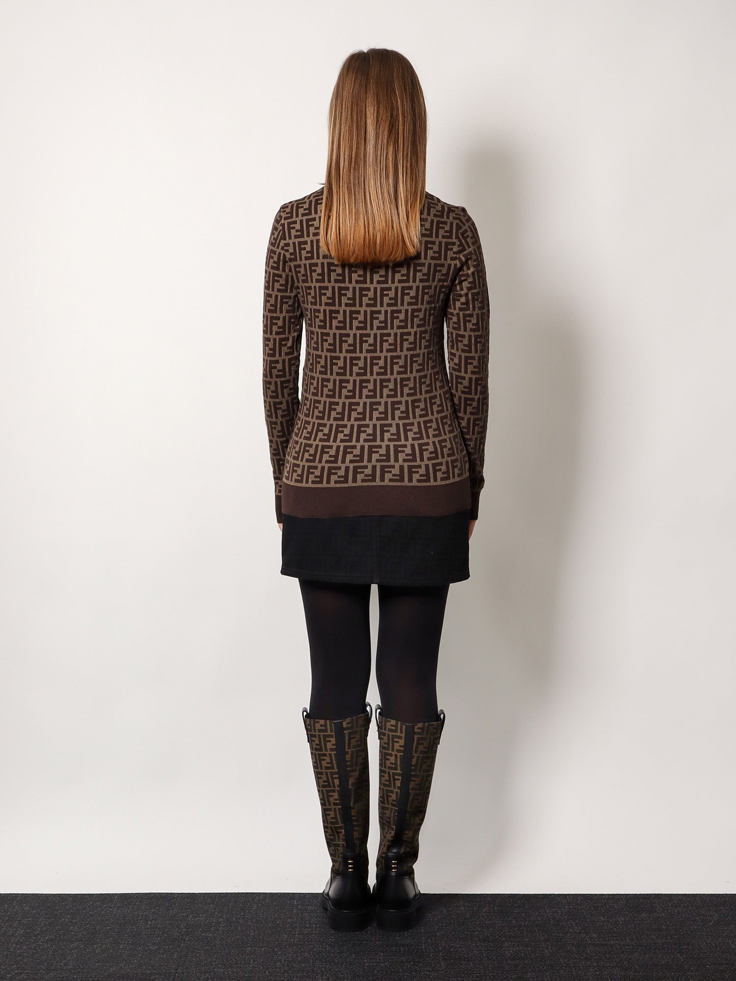 Fendi Cotton Sweater With Ff Motif - 4