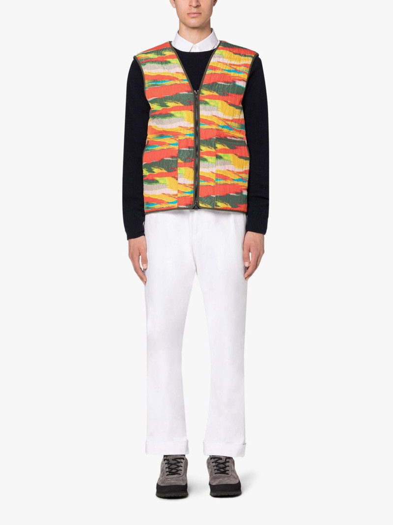 Mackintosh POP CAMO NYLON ZIP-UP GILET outlook