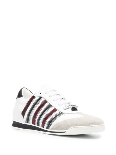 DSQUARED2 striped low-top sneakers outlook