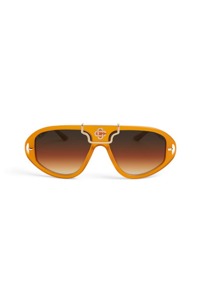 CASABLANCA Orange & Gold The Hacienda Sunglasses outlook