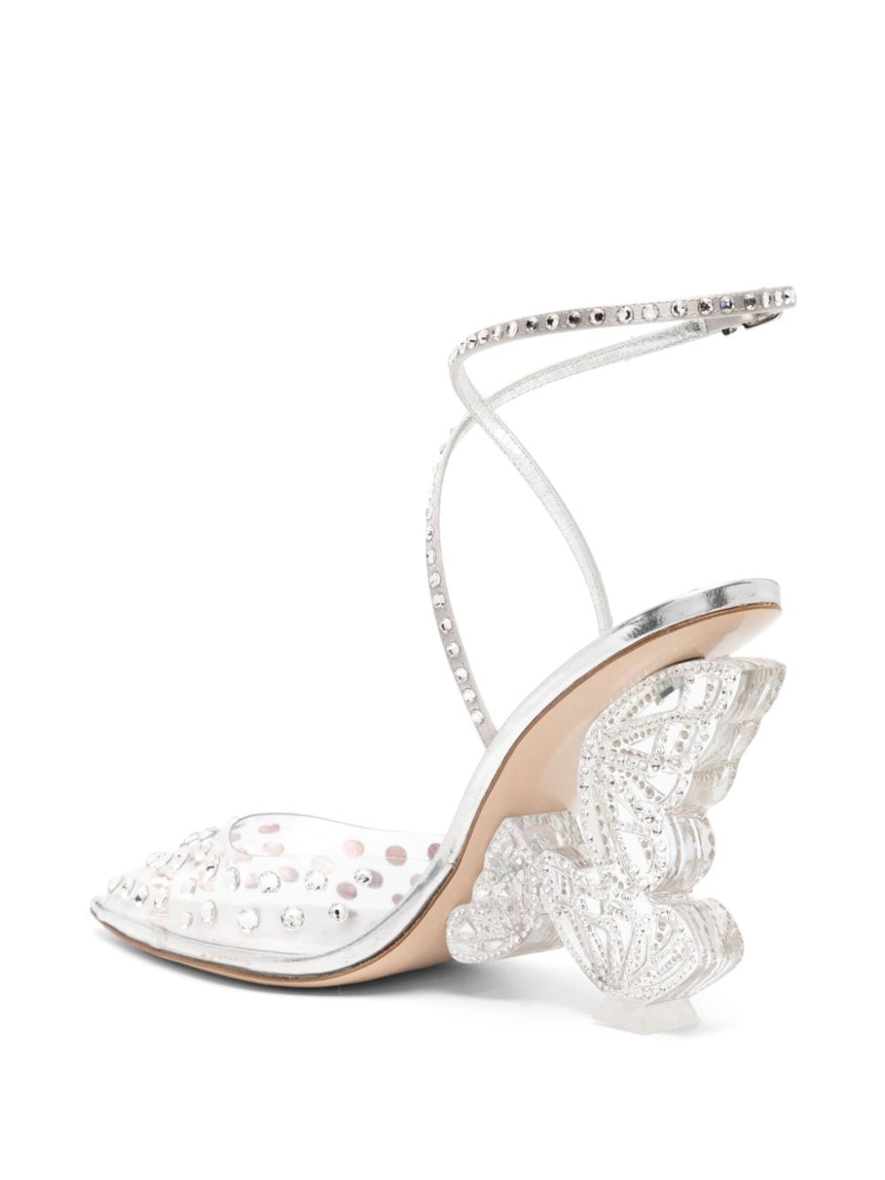 100mm Paloma crystal-embellished pumps - 3