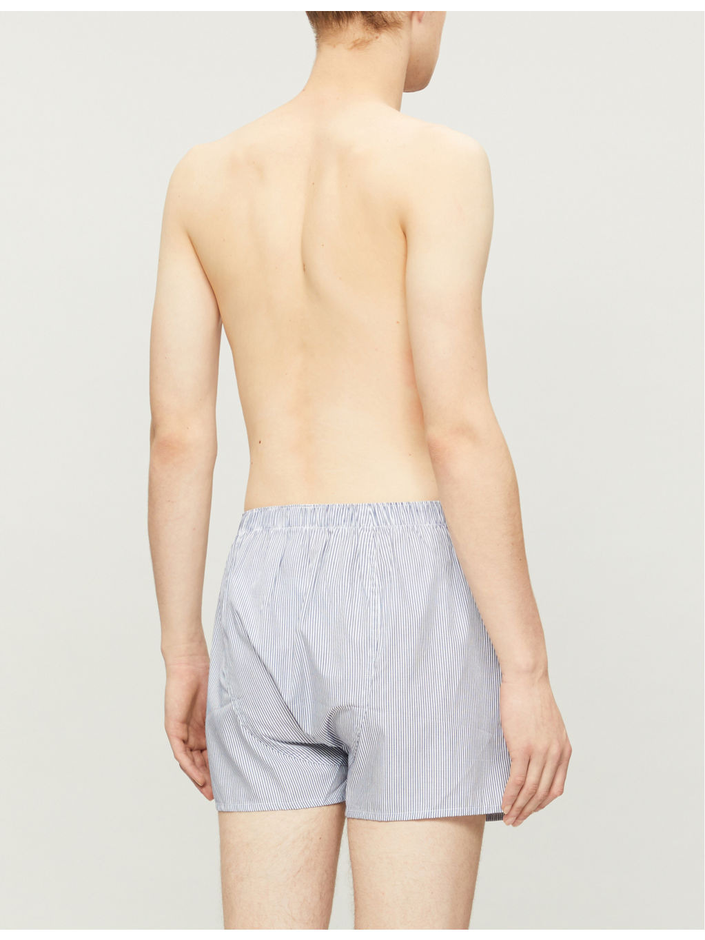 Pinstripe relaxed-fit cotton boxer shorts - 3
