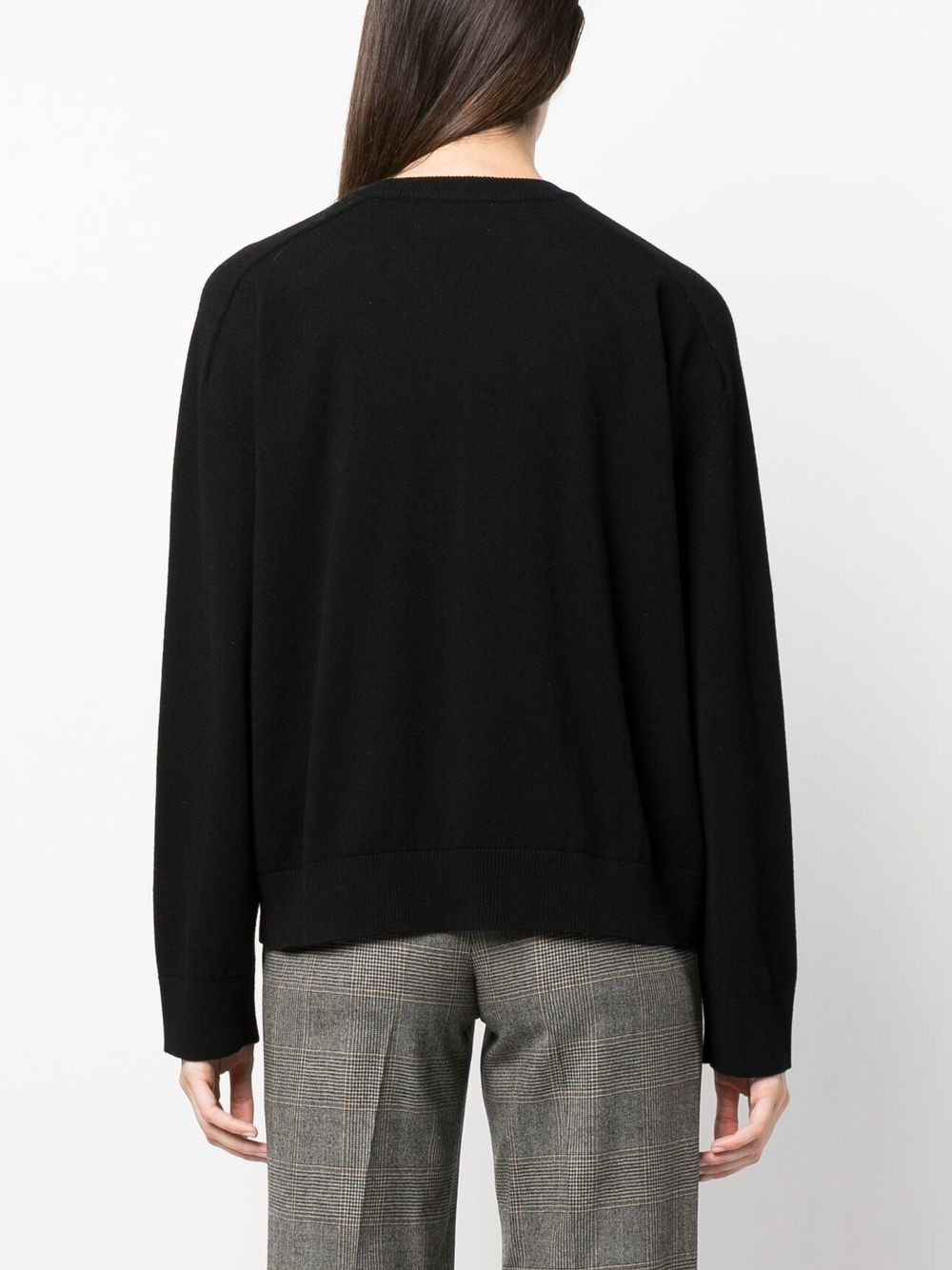 V-neck knitted jumper - 4