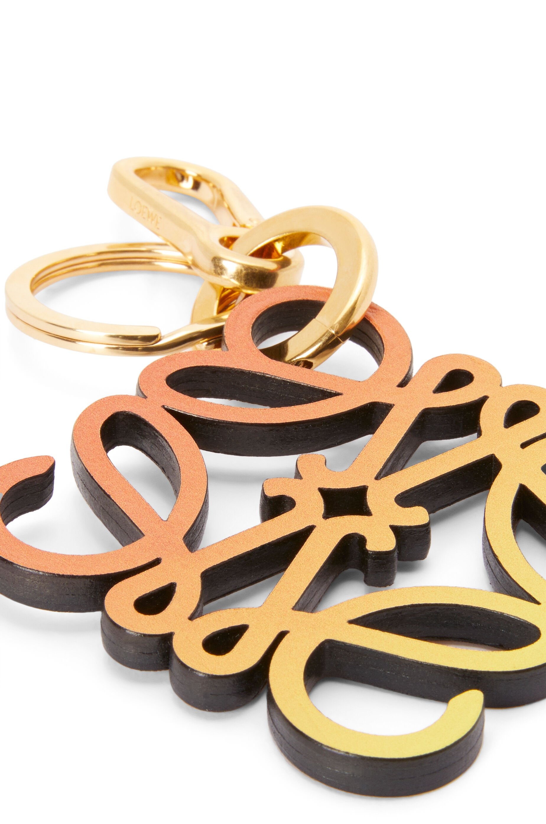 Anagram charm in calfskin and brass - 3