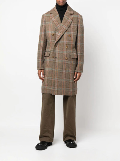 Vivienne Westwood check-print double-breasted coat outlook