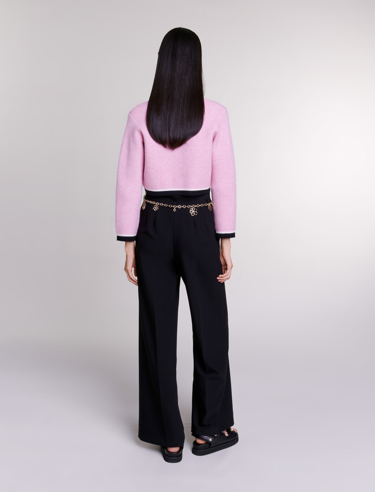 Cropped knit cardigan - 5