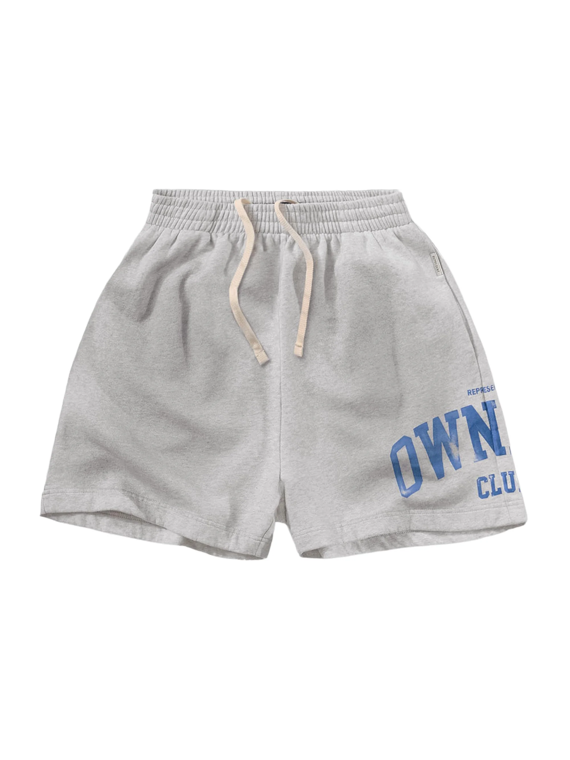 Men's Owners Cotton Jersey Drawstring Shorts - Sprayed Ice Grey Marl - 1