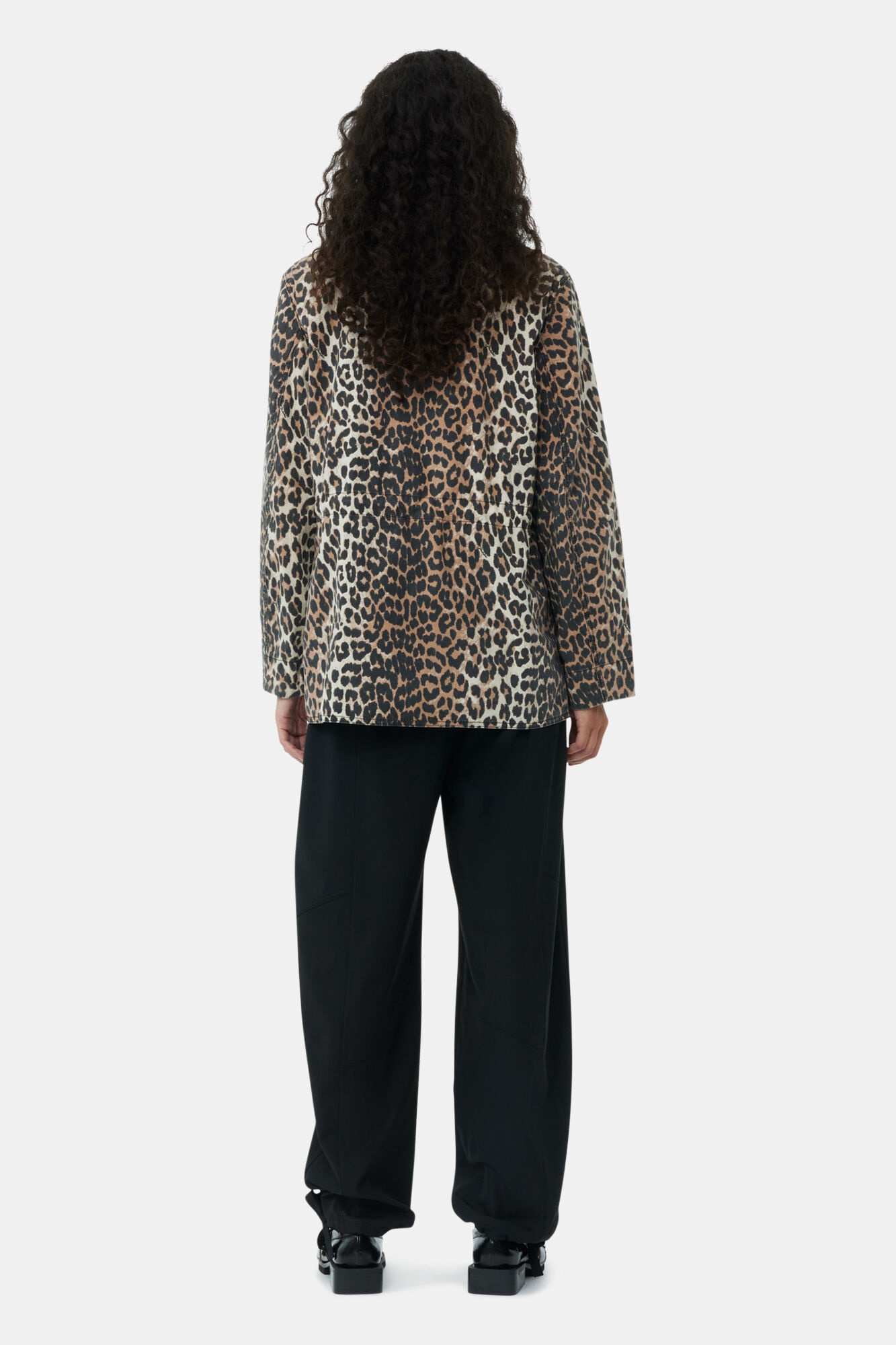 LEOPARD COTTON CANVAS JACKET - 5