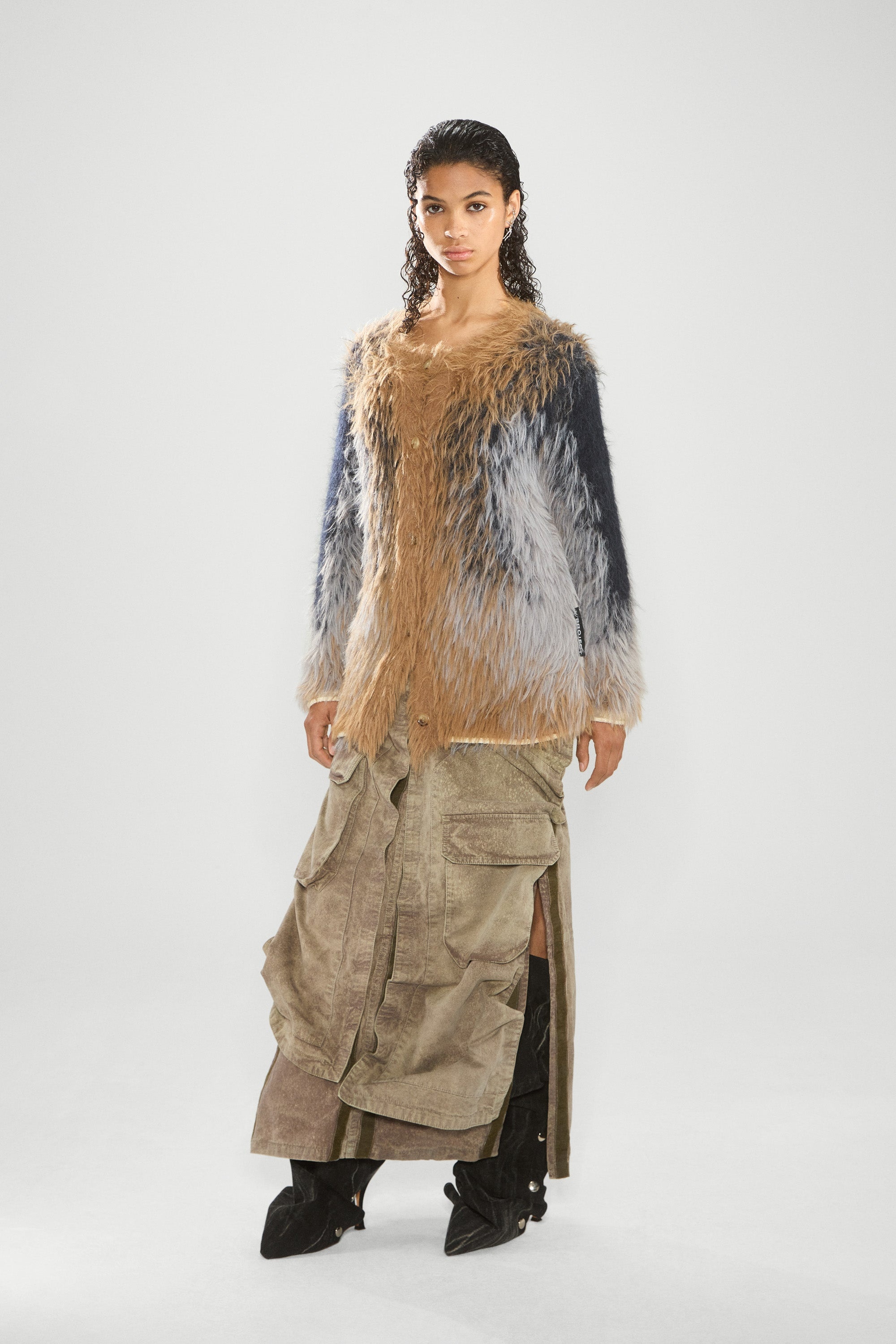 Hairy Gradient Cardigan - 4