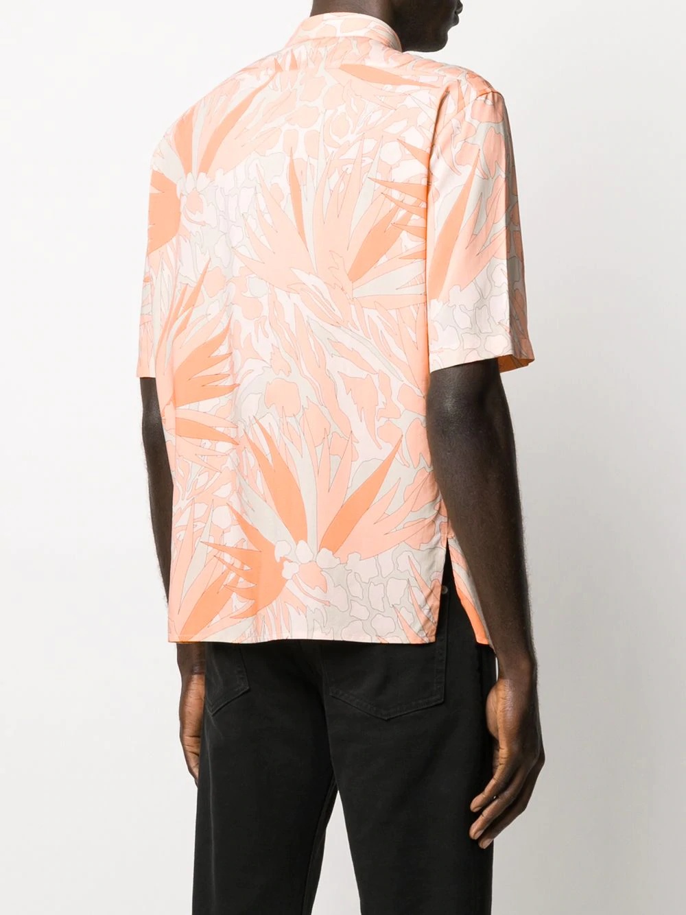 Jungle Flower print short-sleeved shirt - 4