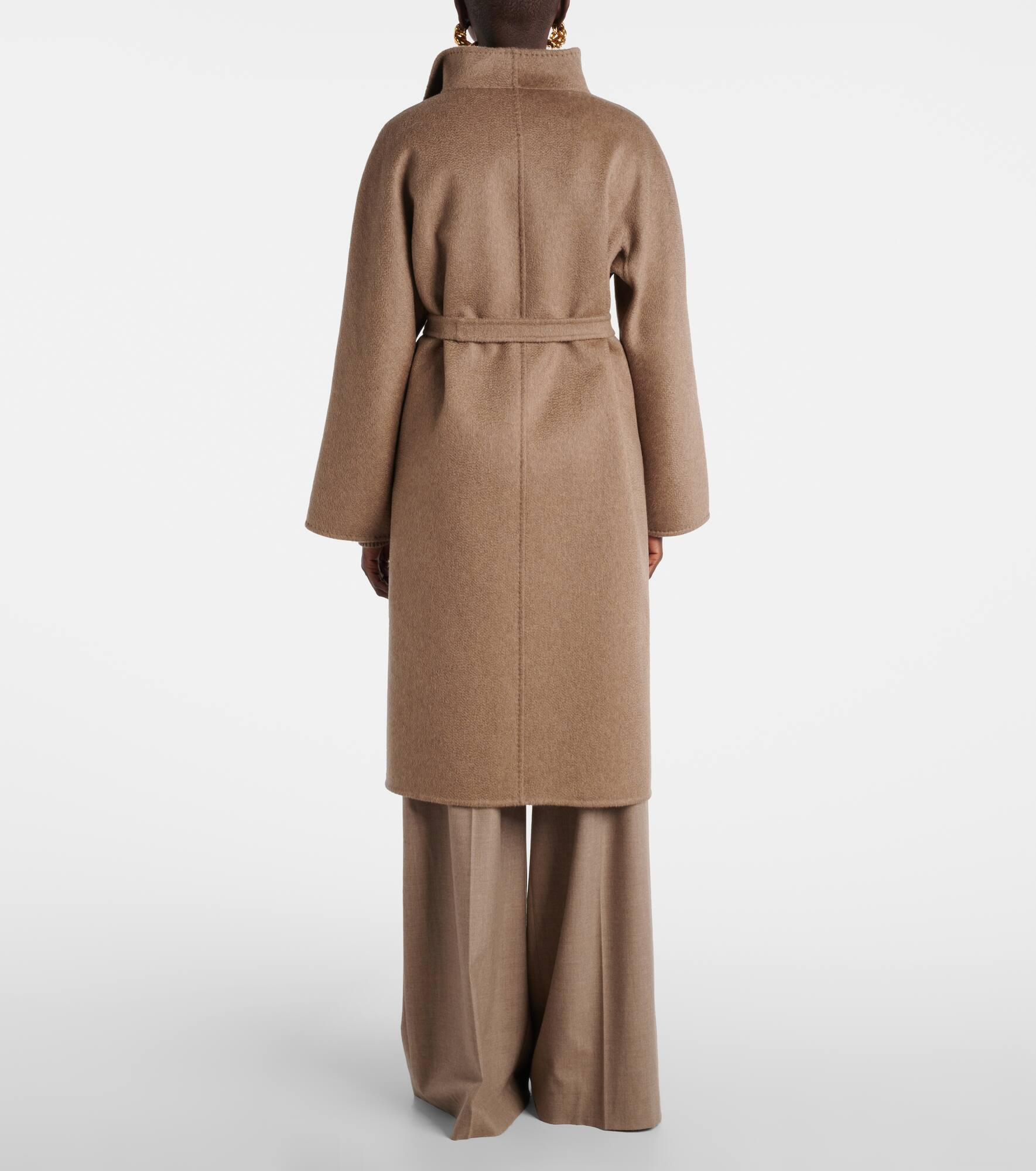 Lilia cashmere wrap coat - 3