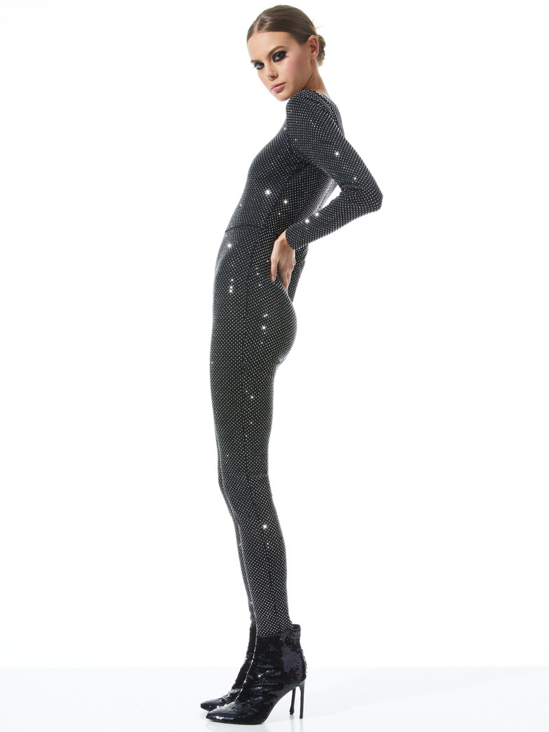 FREDDIE CREWNECK EMBELLISHED CATSUIT 4