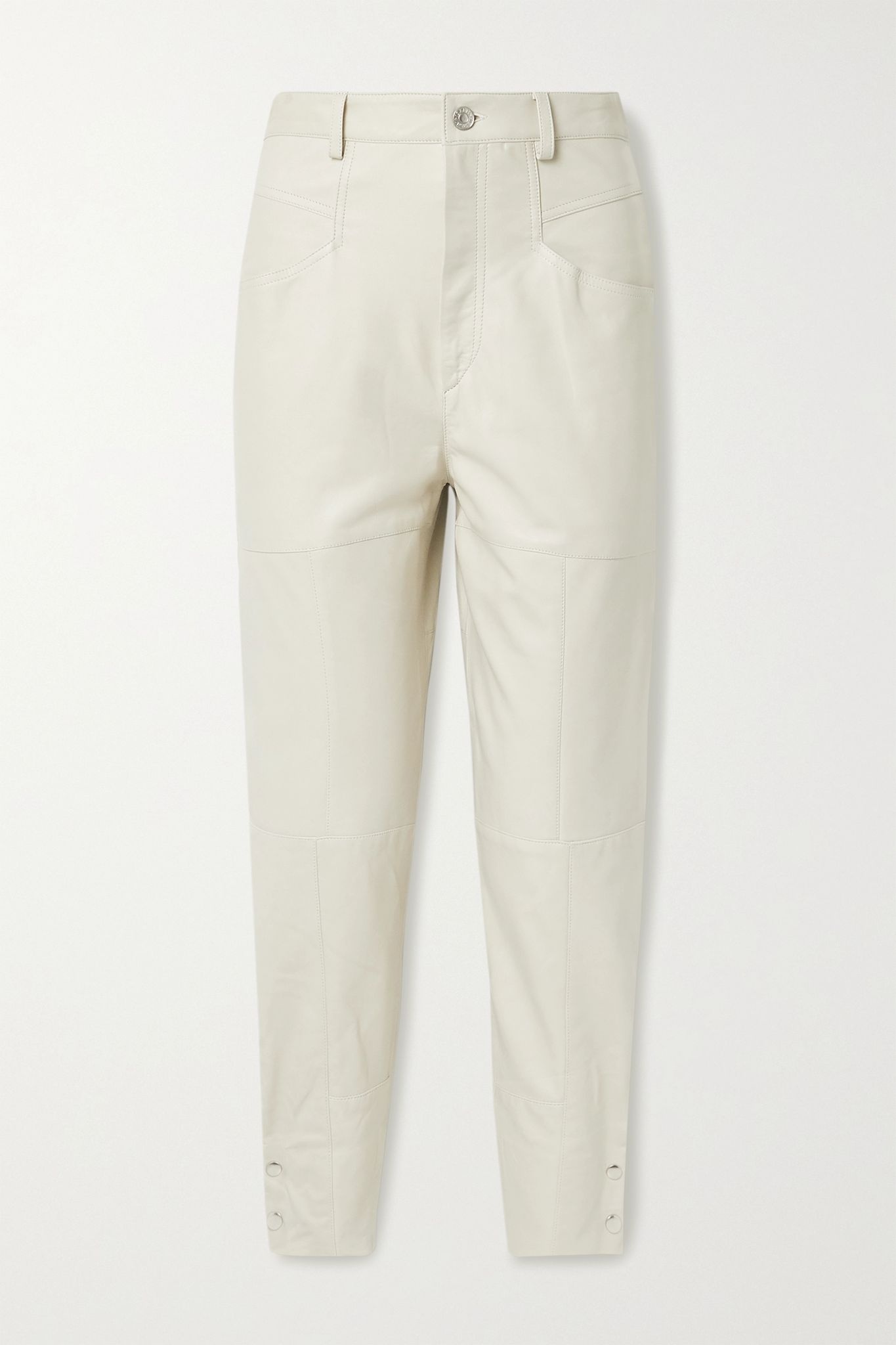 Xiamao leather tapered pants - 1