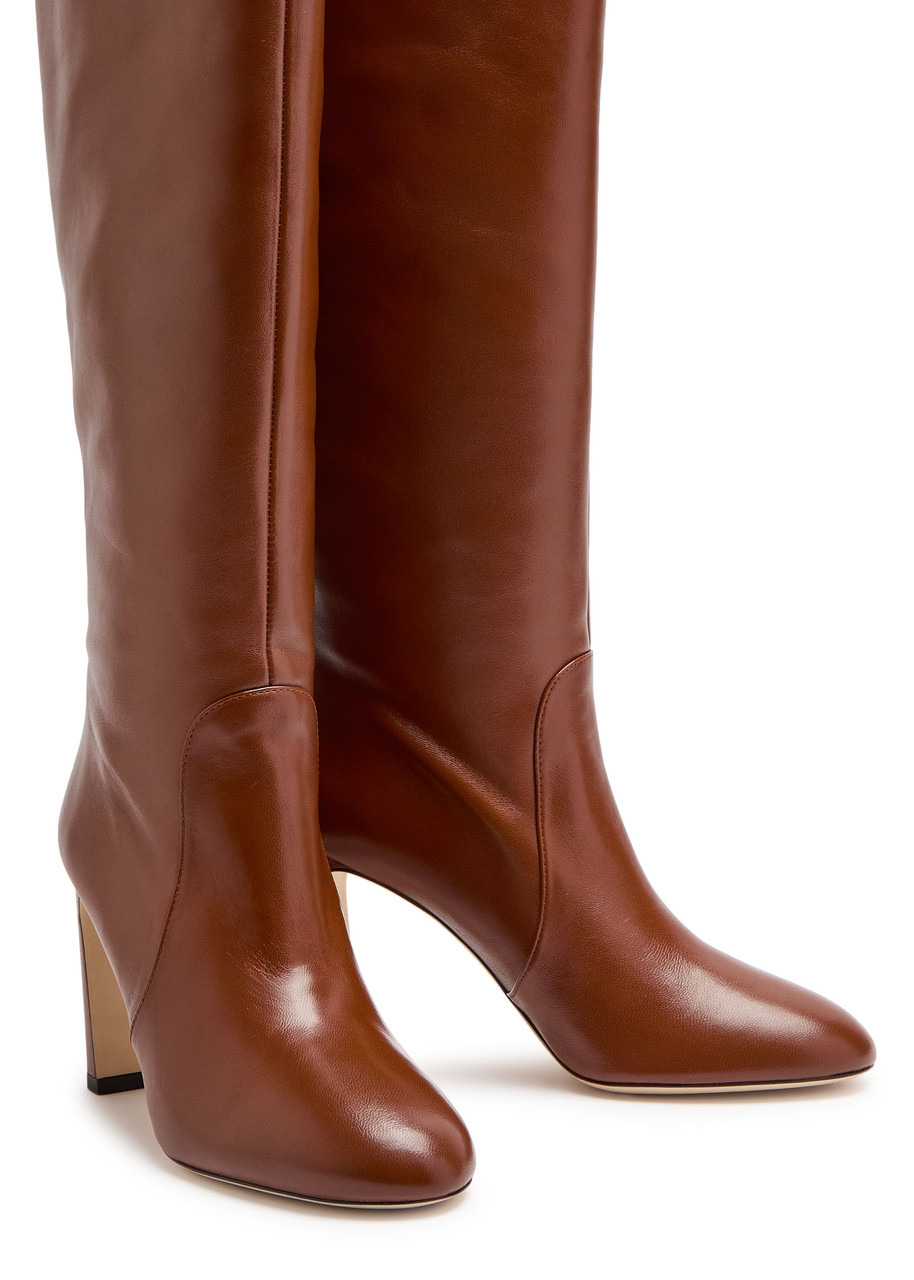 Stuart Weitzman Babette Tubo 85 Leather Knee-high Boots - 3
