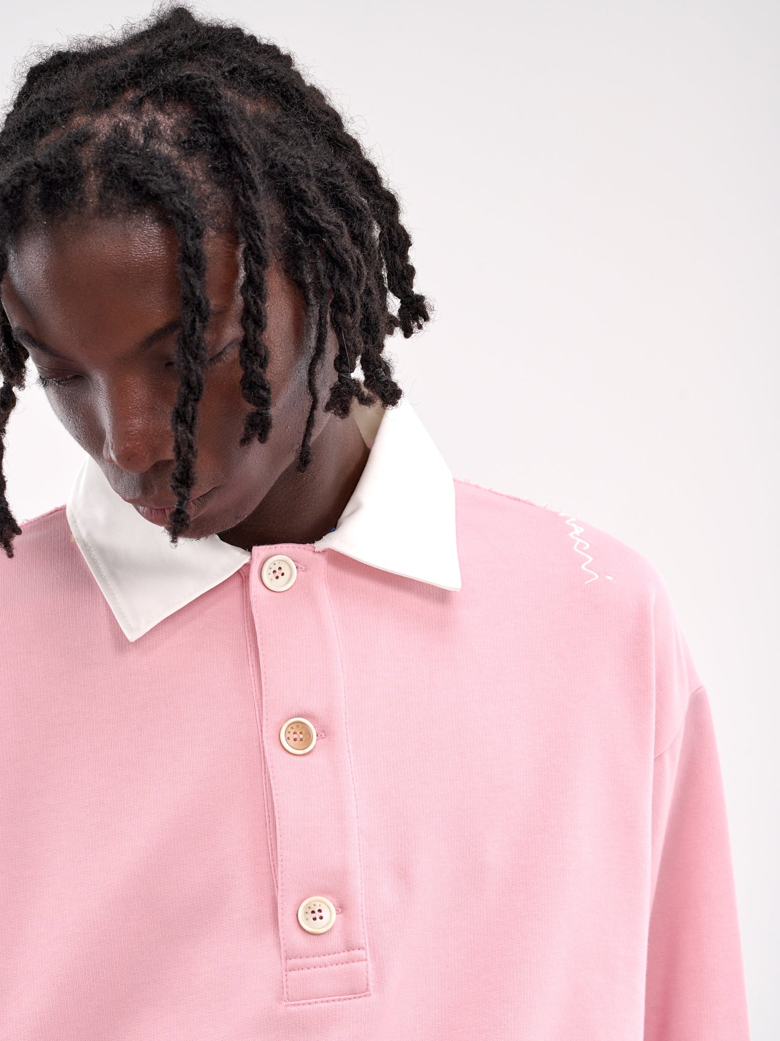 Long Sleeve Polo Sweatshirt - 5