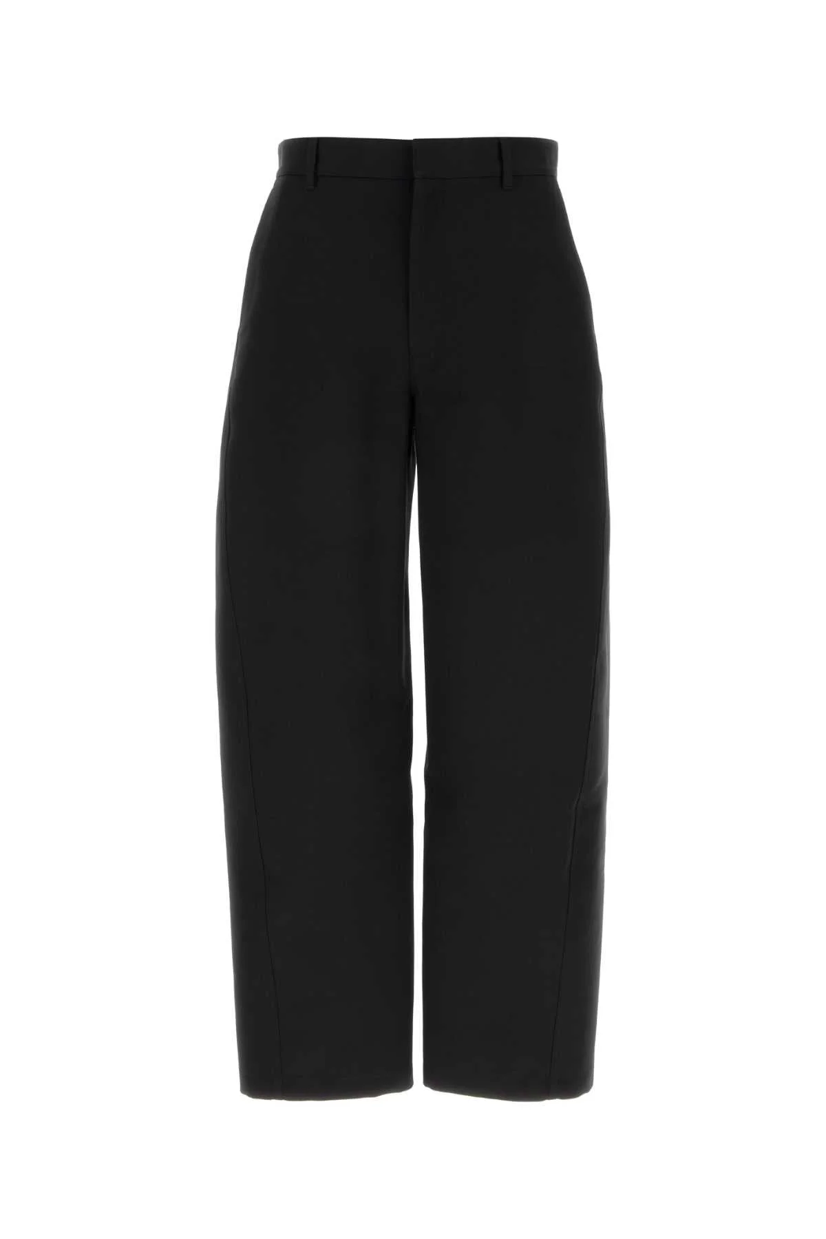 Givenchy Men Black Cotton Wide-Leg Pant - 1