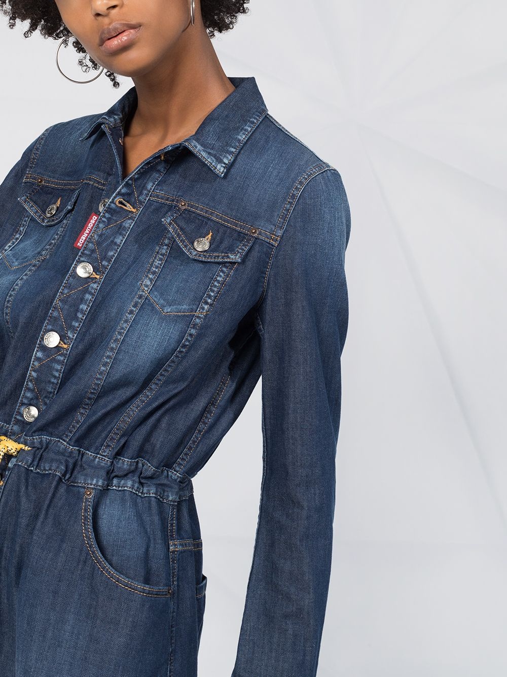 denim shirt dress - 5