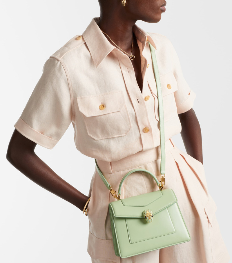 BVLGARI Serpenti Forever Small leather top-handle bag outlook