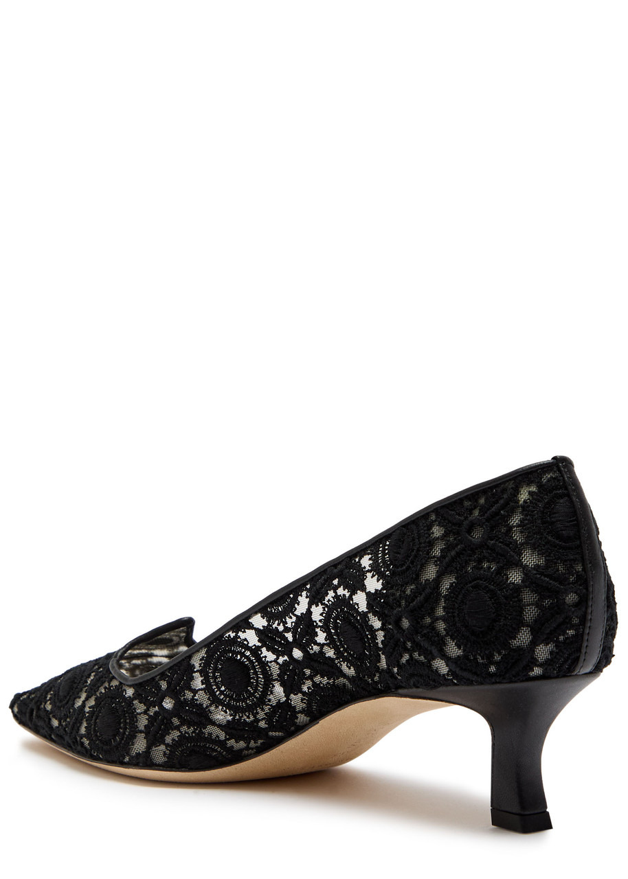 Manolo Blahnik Euridi 50 Lace Pumps - 2