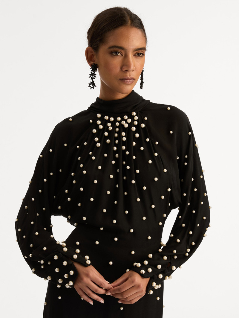 PEARL CLUSTER GEORGETTE DRESS 5