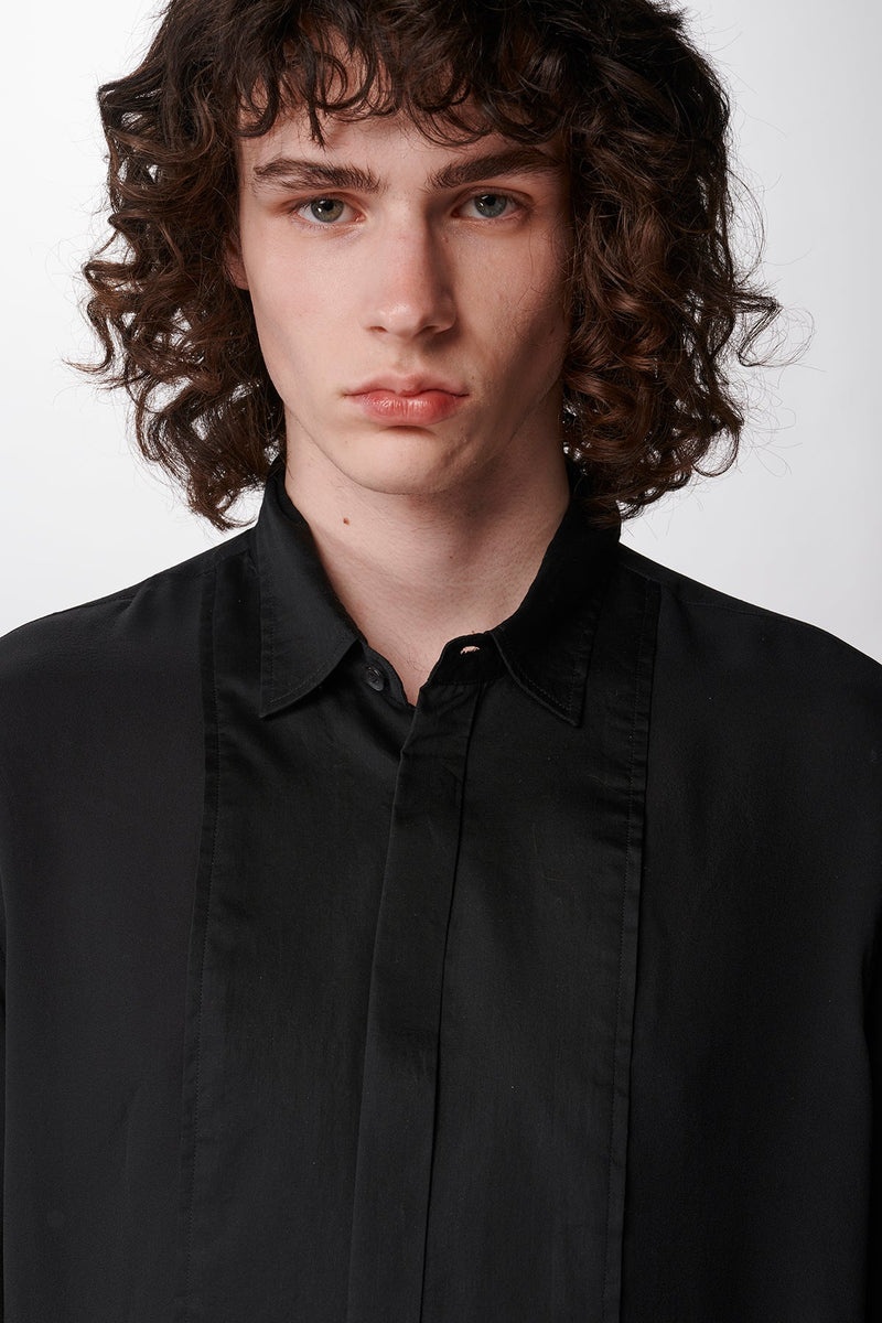 Florent Standard Tuxedo Shirt Georgette Vap - 4