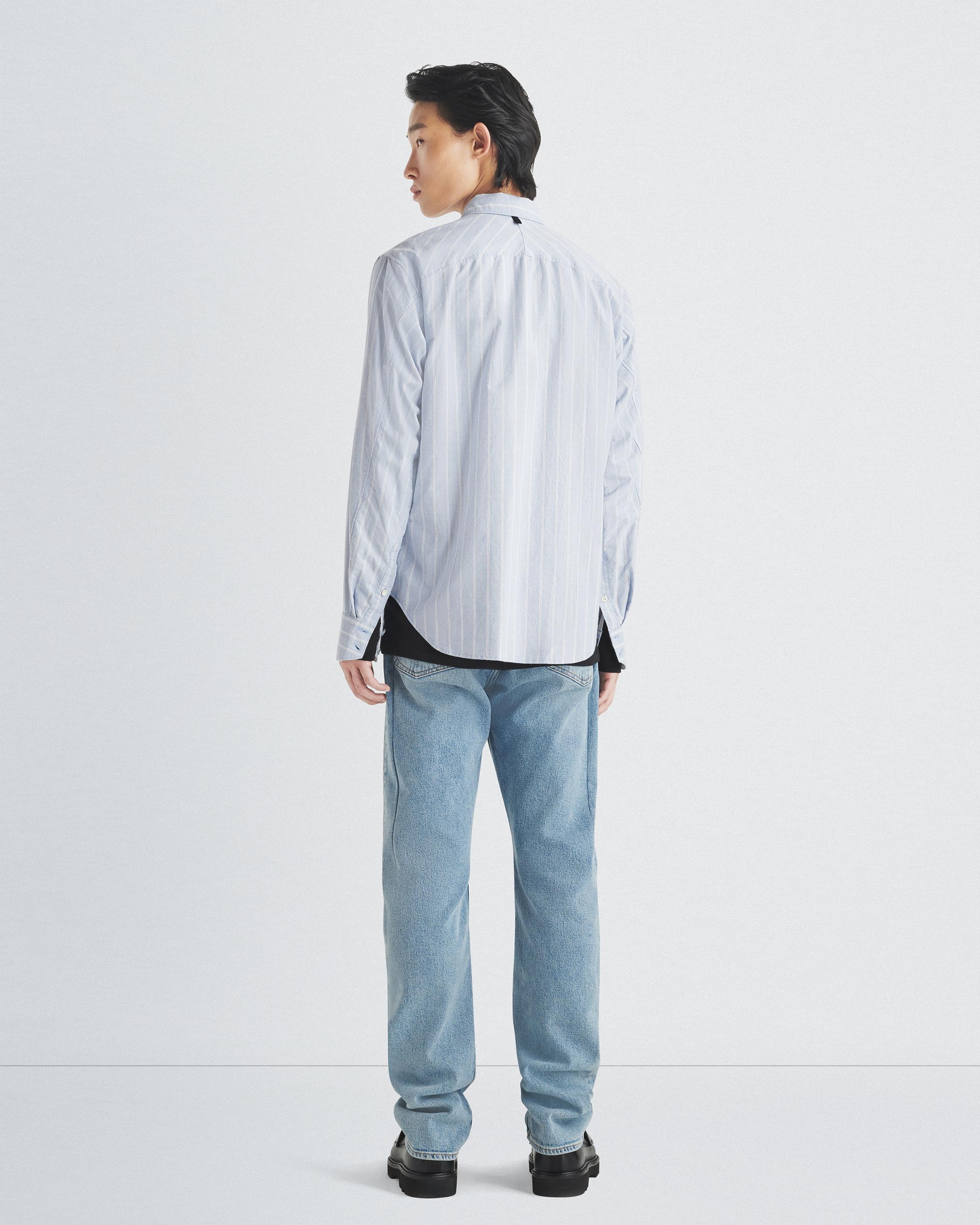 Fit 2 Engineered Cotton Stripe Oxford Shirt
Relaxed Fit Button Down - 5