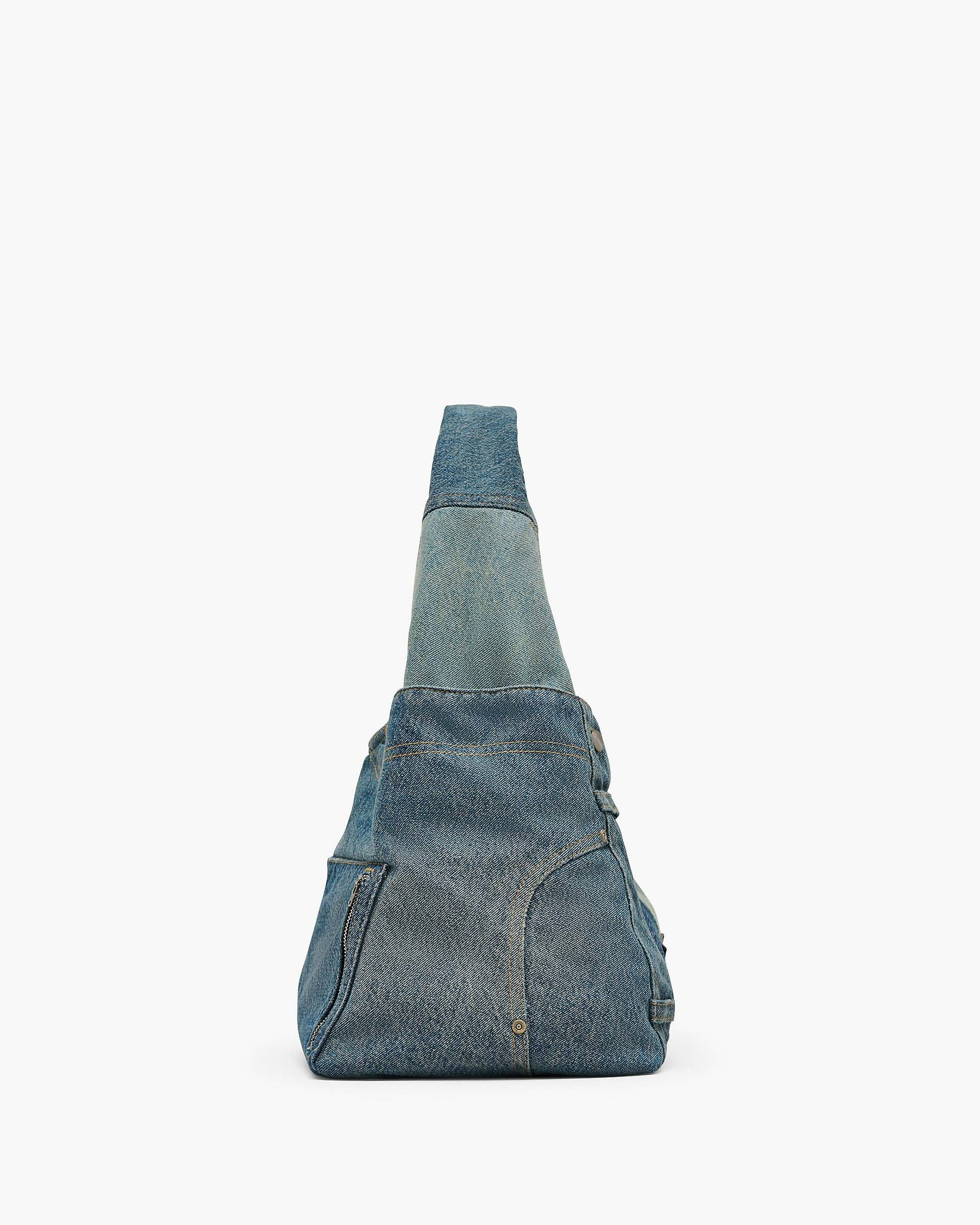 THE DECONSTRUCTED DENIM SACK BAG - 5