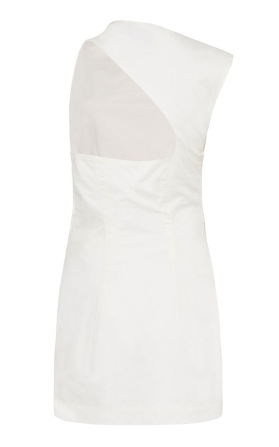 ST. AGNI Asymmetric Cotton Mini Dress white outlook