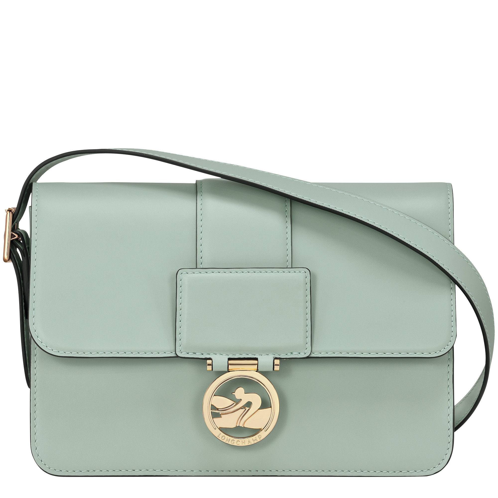 Box-Trot M Crossbody bag Green-gray - Leather - 1