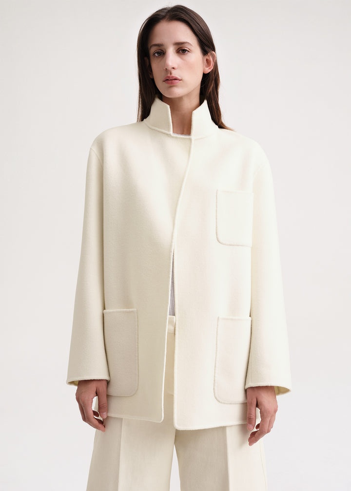 Patch pocket doublé jacket vanilla - 6