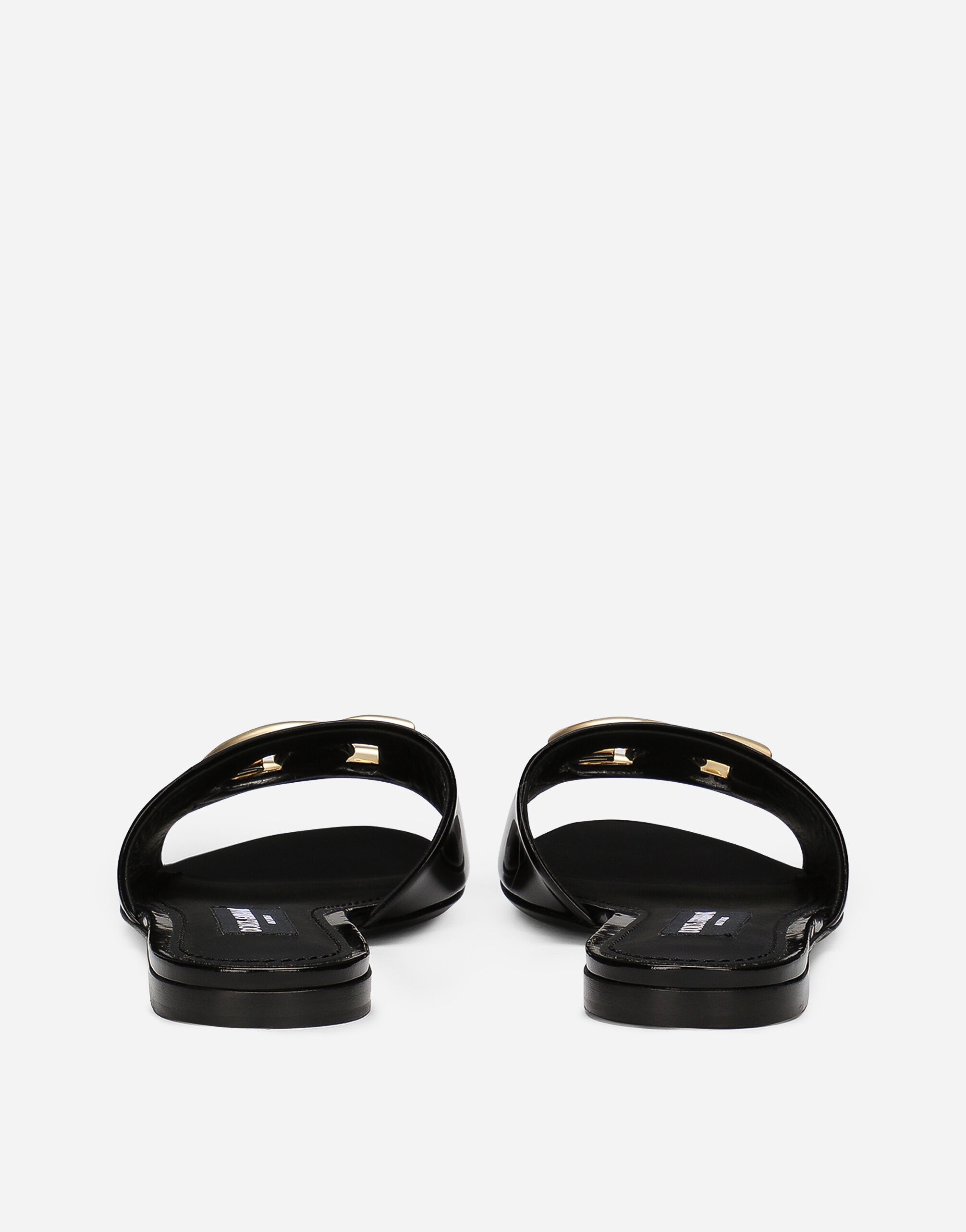 Polished calfskin sliders - 3