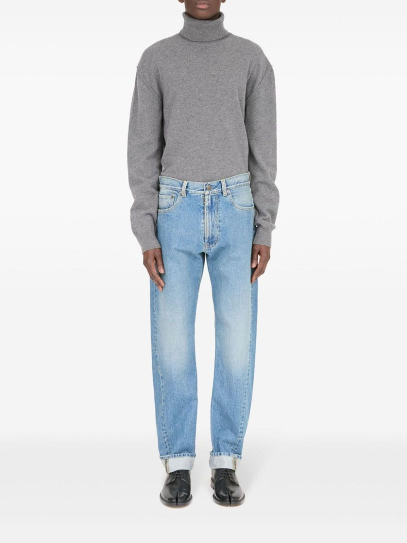 Maison Margiela Turn-up cotton jeans outlook