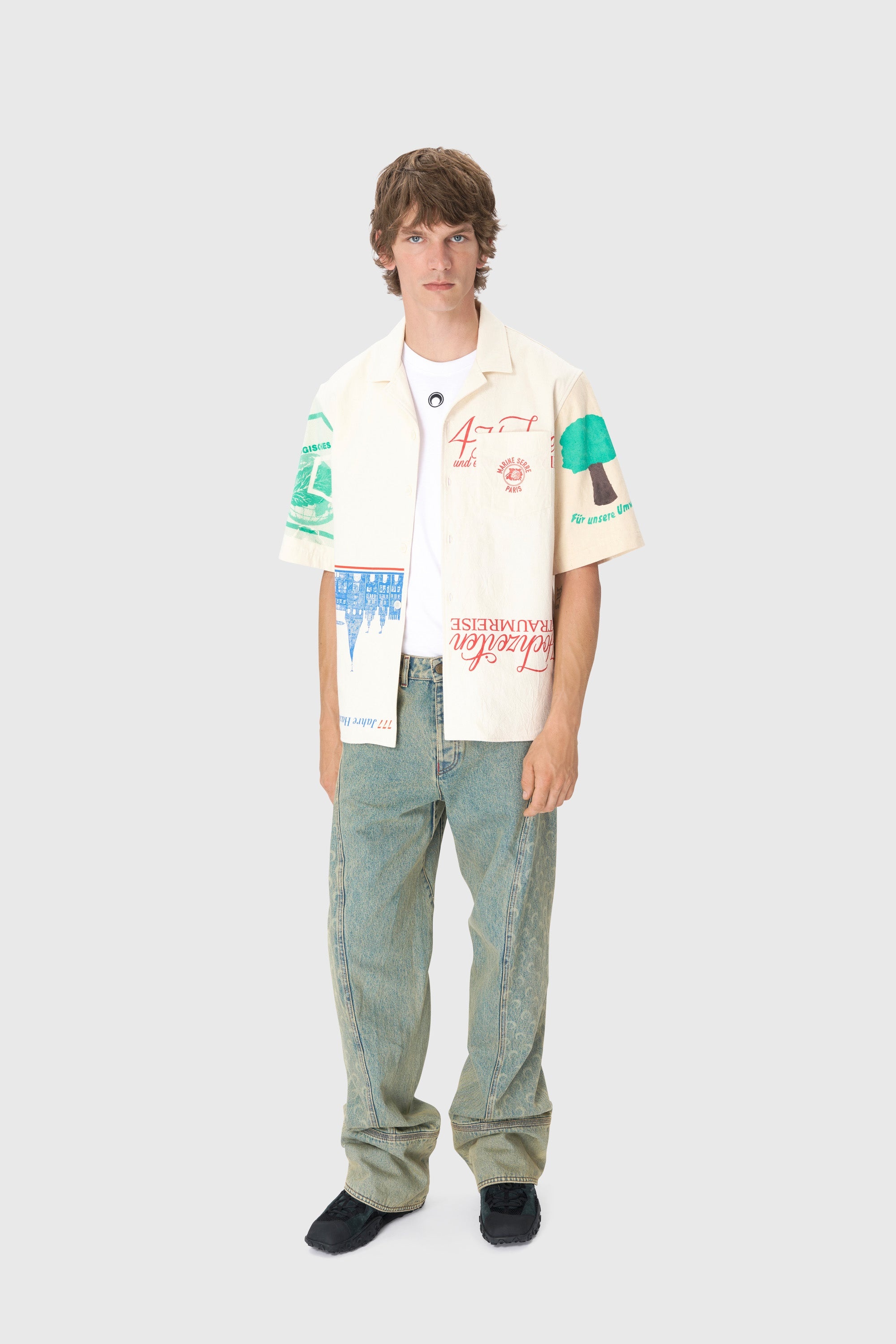 Moon Laser Denim Curved Jeans - 2