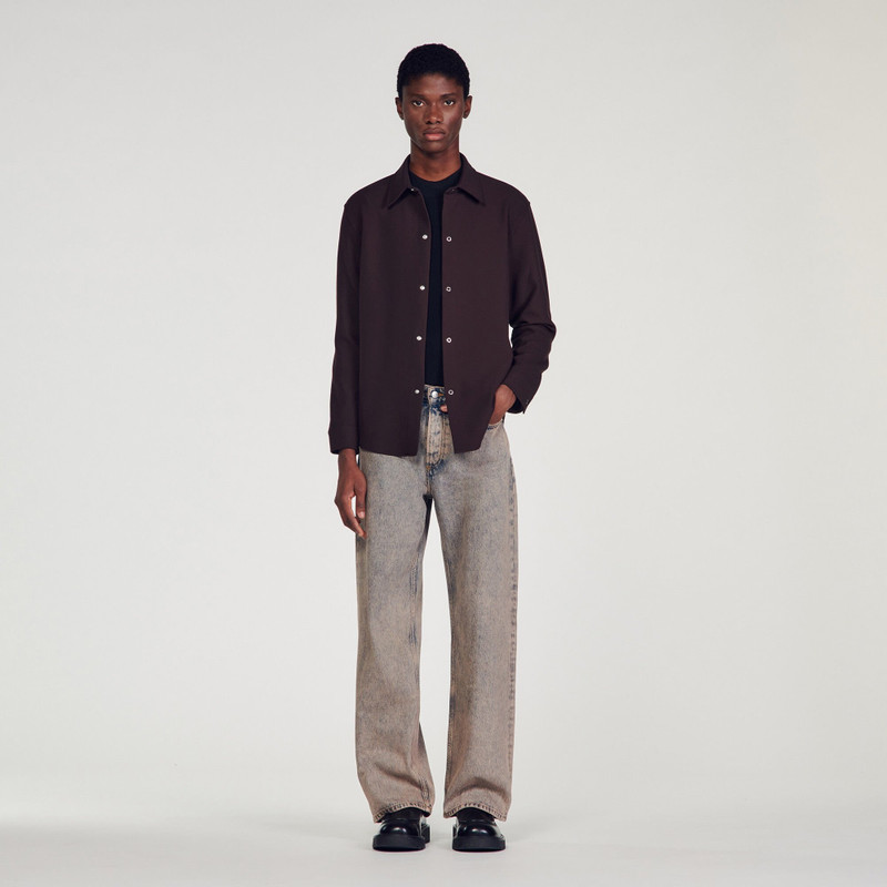 Sandro LONG-SLEEVE JERSEY SHIRT outlook