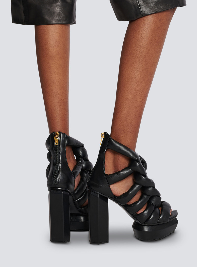 Balmain Ava strappy platform sandals outlook