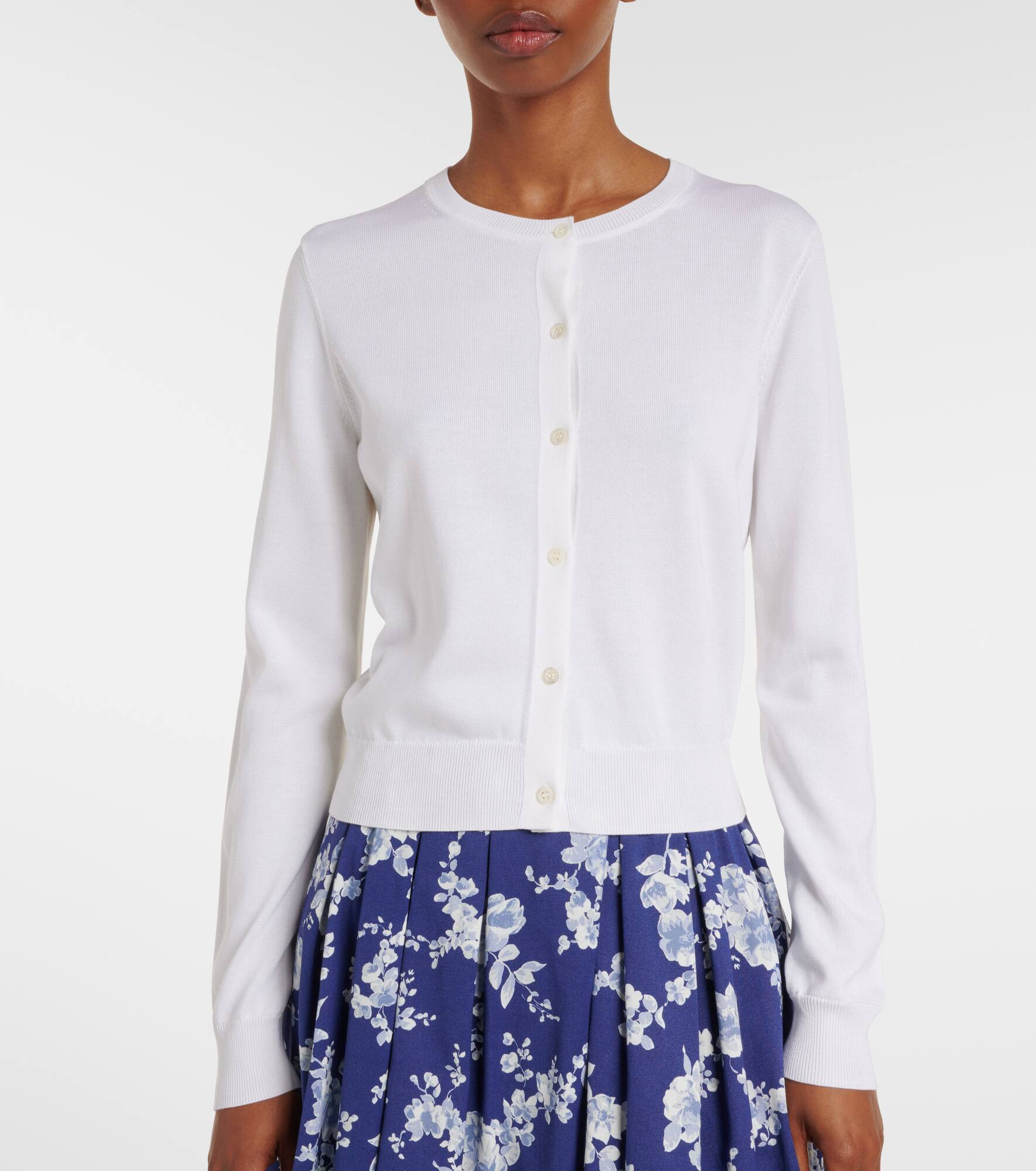 Silk and cotton cardigan - 5