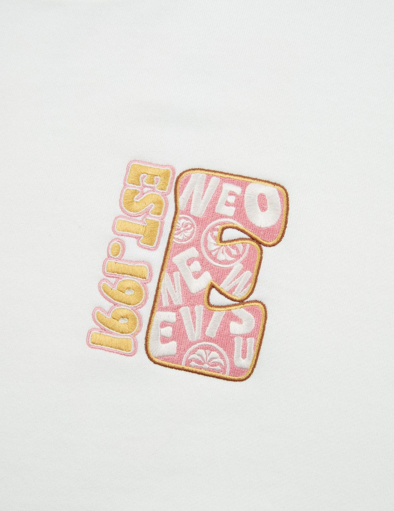 ZIP-UP DARUMA AND FORTUNE CAT PRINT SWEATSHIRT 9