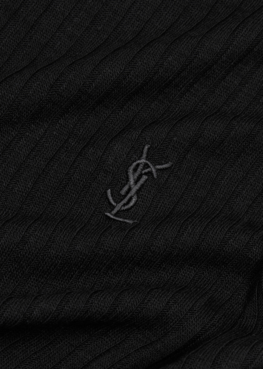 Leo logo-embroidered wool tank - 5