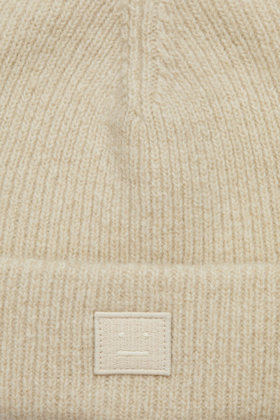 Acne Studios Face patch beanie cream beige outlook