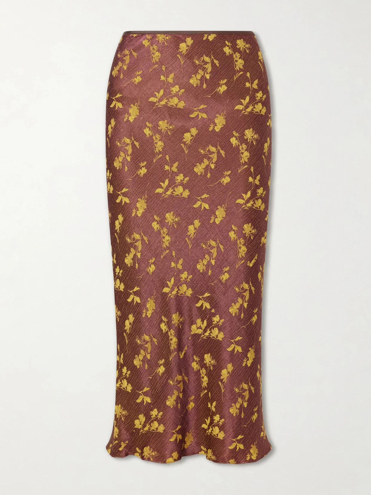 Floral-jacquard Cloqué Midi Skirt - 1