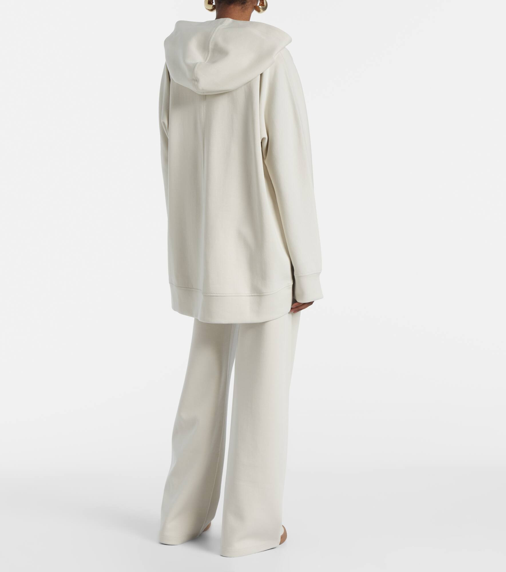 Verbano cotton jersey zip-up sweater - 3