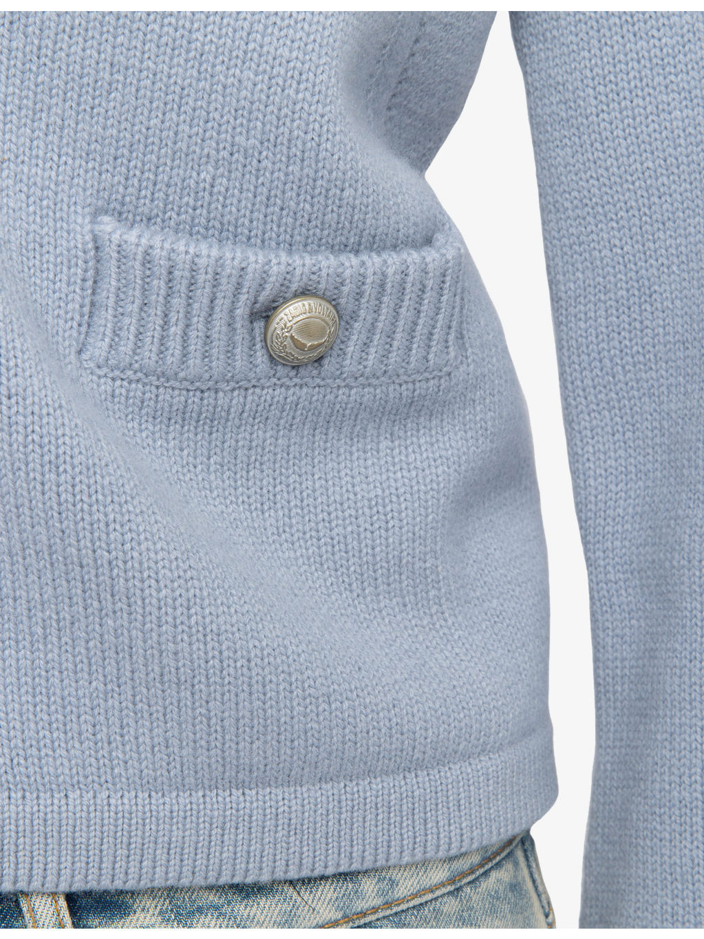Nolly V-Neck Button-Down Wool And Cashmere-Blend Cardigan - 6
