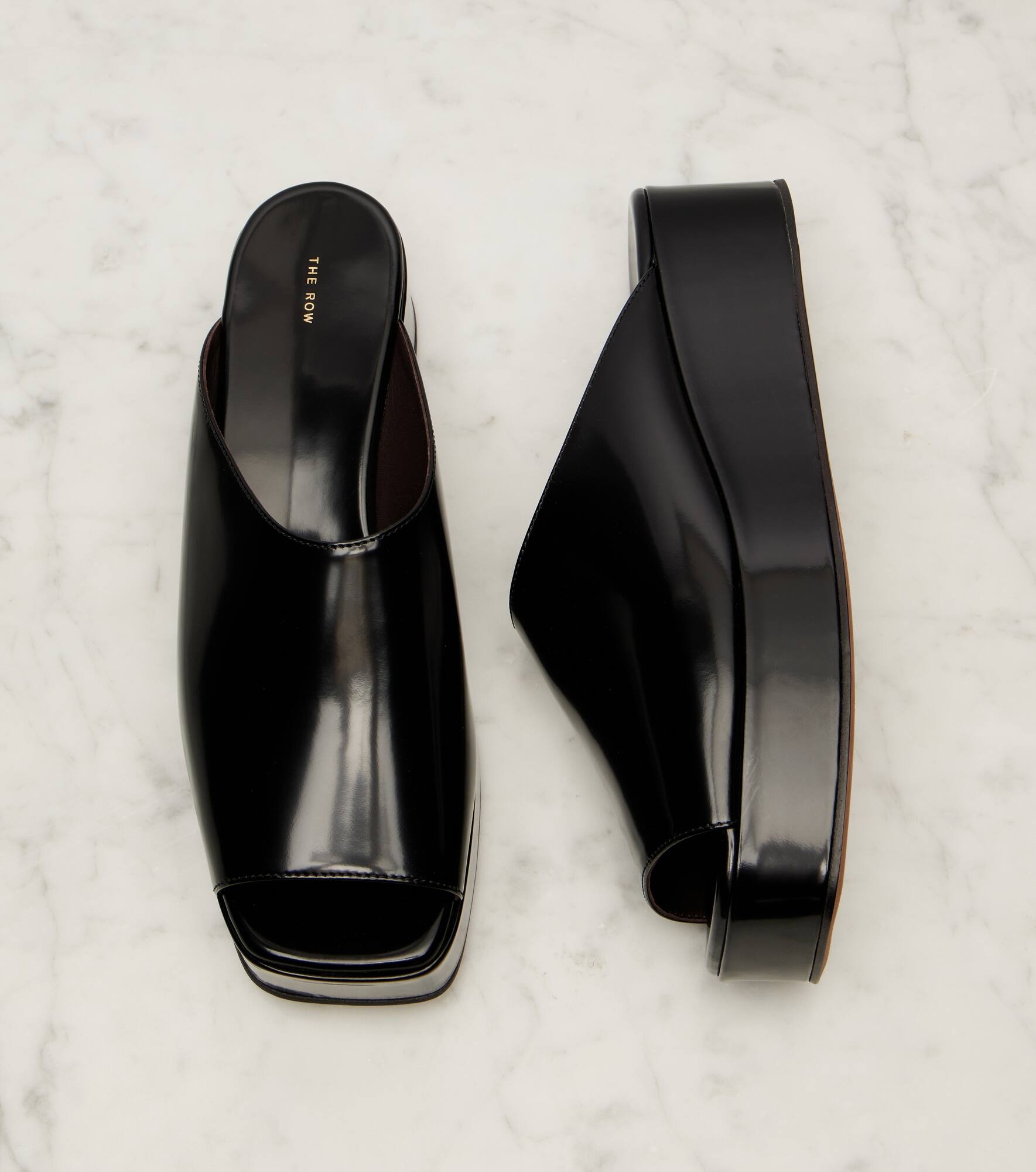 Emi patent leather platform mules - 5