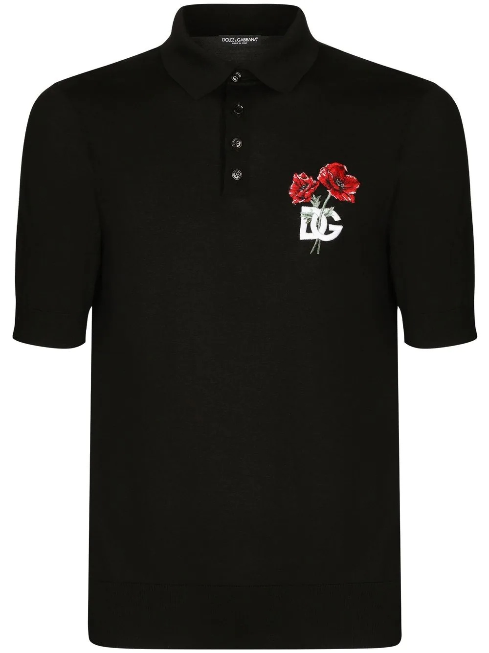 embroidered polo shirt - 1