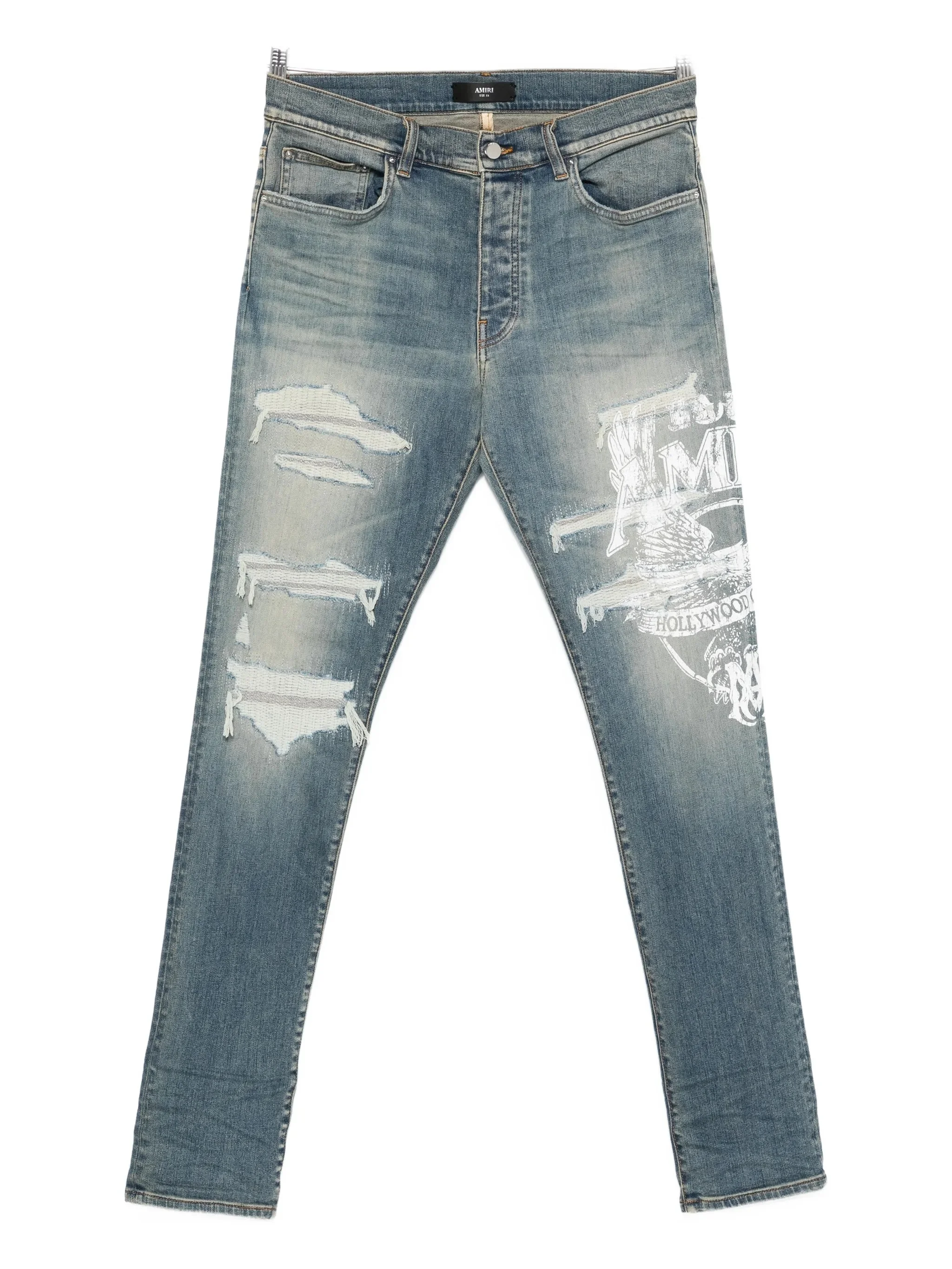 Amiri Ripped Print Jeans - 1
