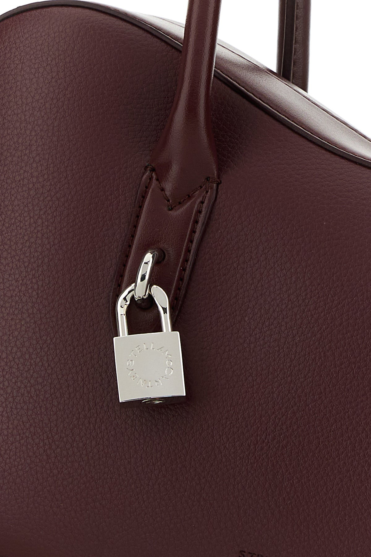 Burgundy synthetic leather Ryder medium shoulder bag - 4