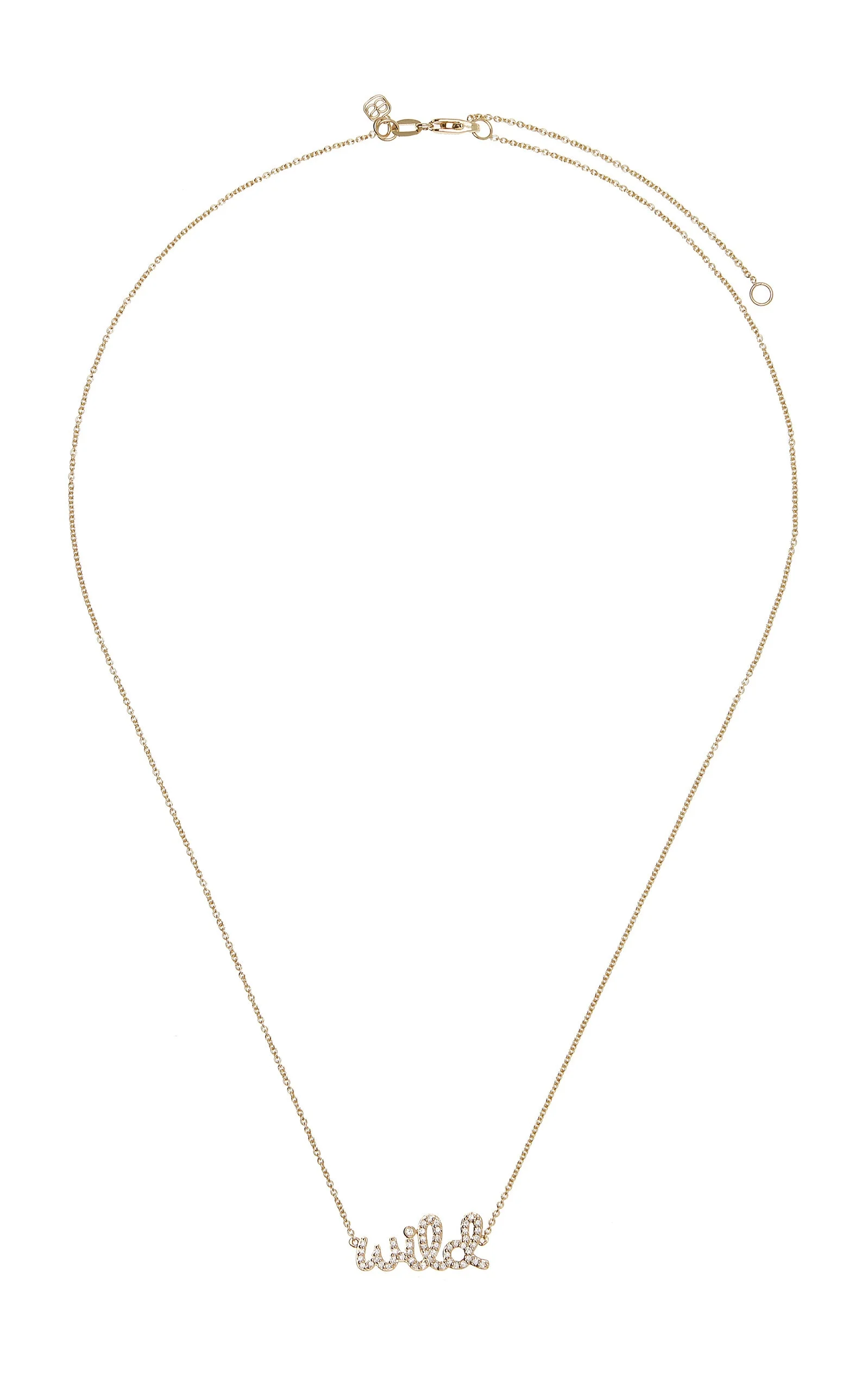 14K Gold, Diamond Necklace gold - 1
