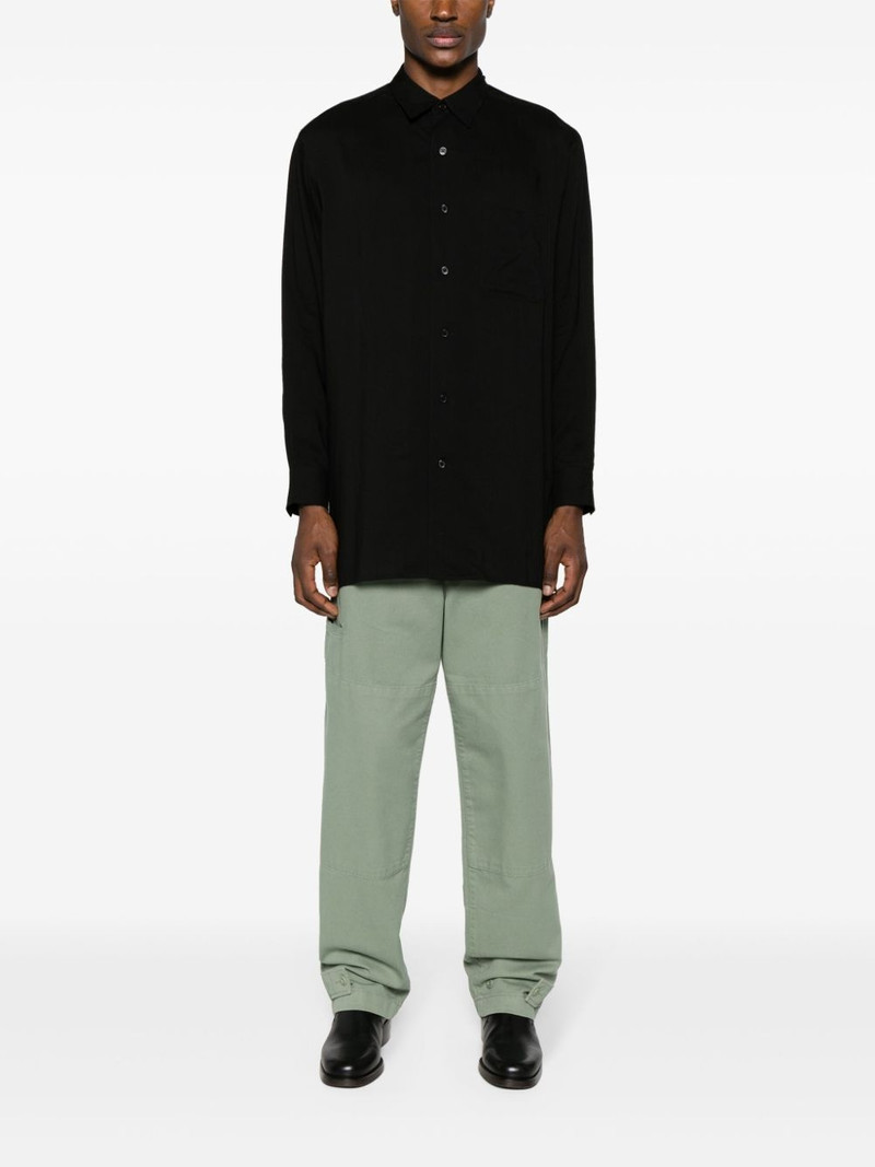Yohji Yamamoto drop-shoulder classic-collar shirt outlook